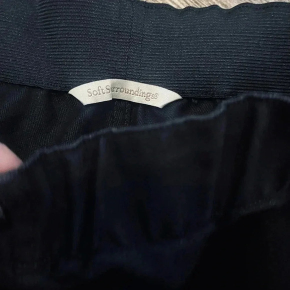 Soft surrounding large black casual pull on pants - Picture 2 of 2
